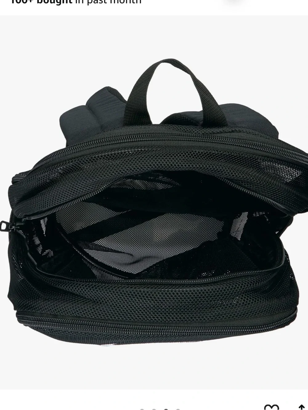 Nike Unisex-Adult Nike Brasilia Mesh Backpack  with White Swoosh